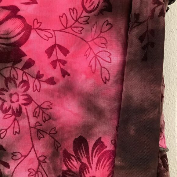 Cato Whimsygoth Romantic Dark Fairy Grunge Ruffle Gothic Velvet Detail Blouse XL - Picture 11 of 12